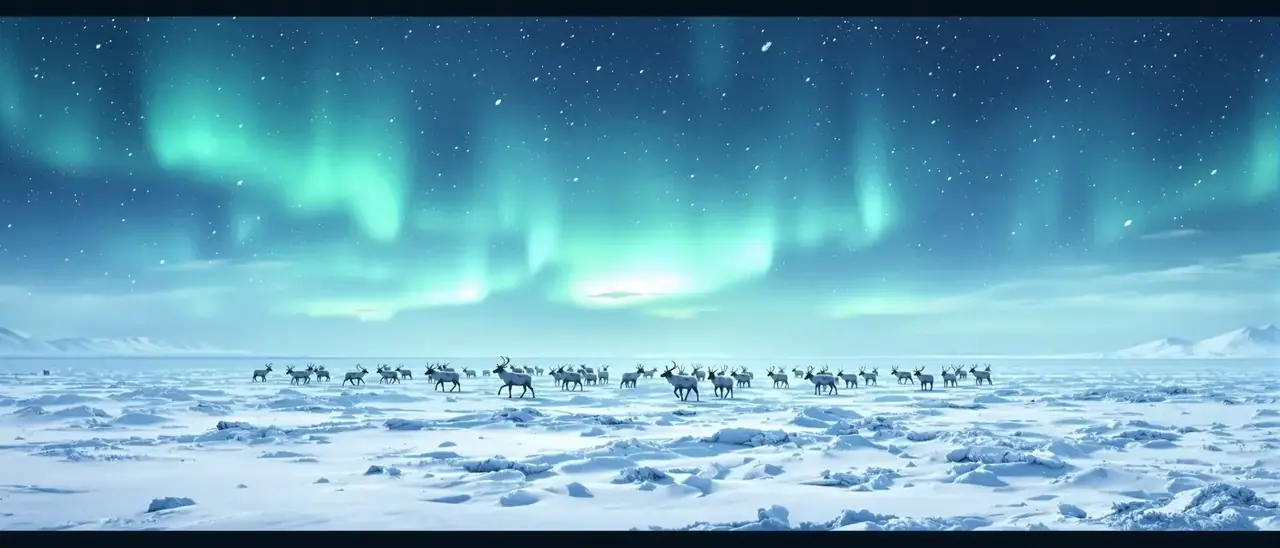 美女91 雪原纪录 极地雪原全景